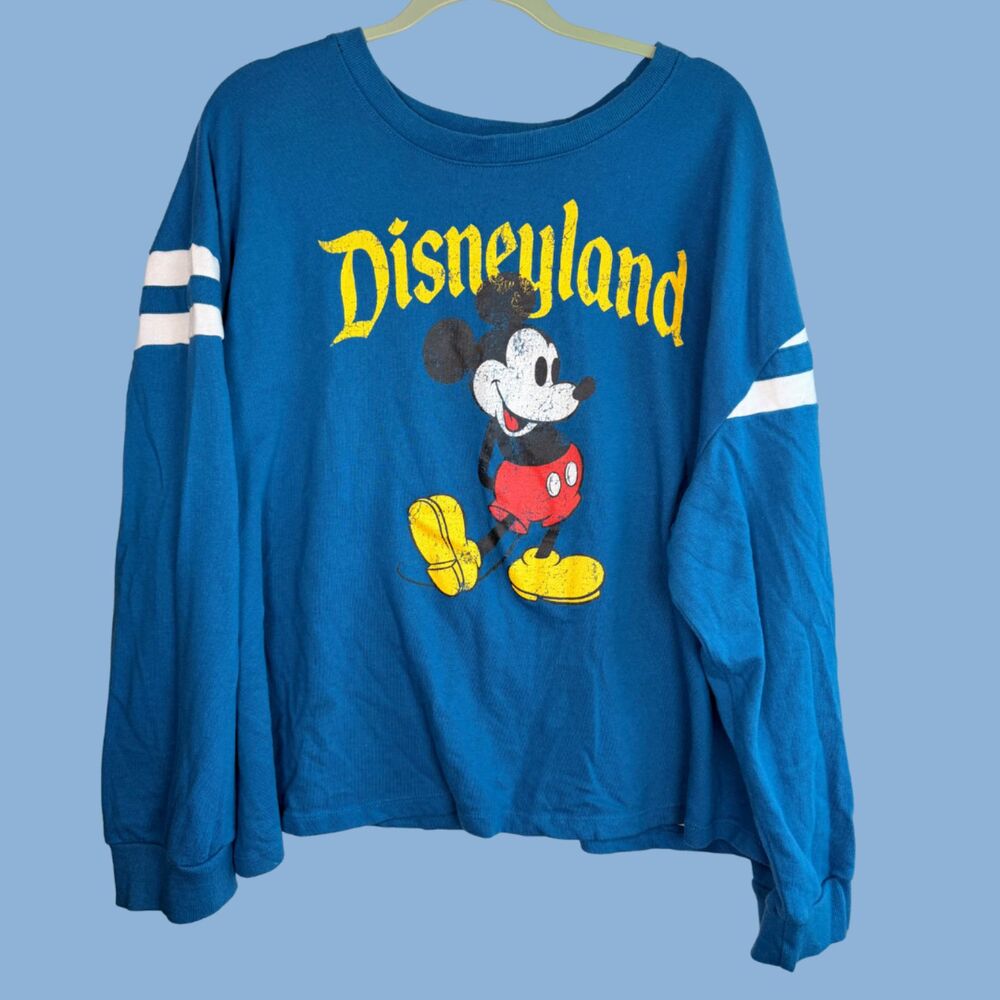 DisneyLand Resort Mickey Mouse one Sleeve Crop Top